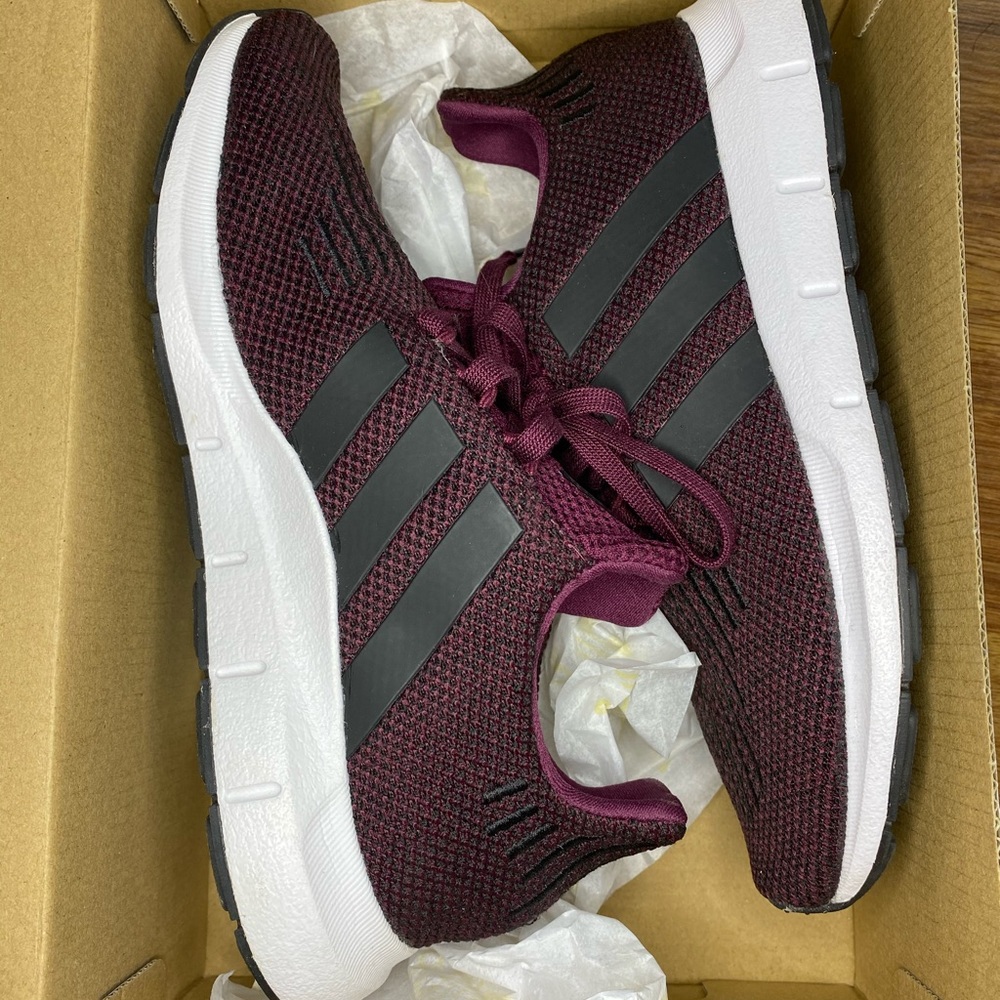 Maroon Adidas swift run